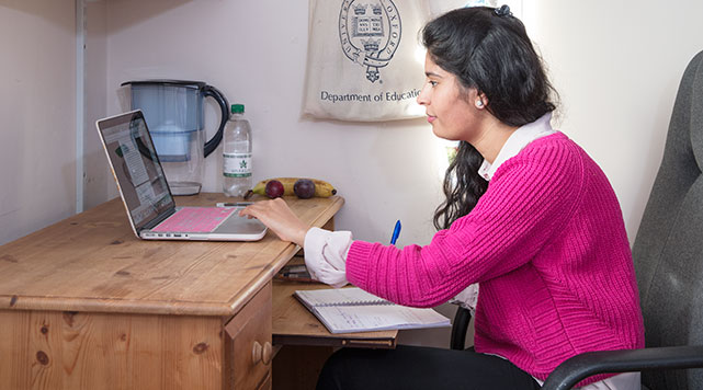 A student studying at St. Stephen's House